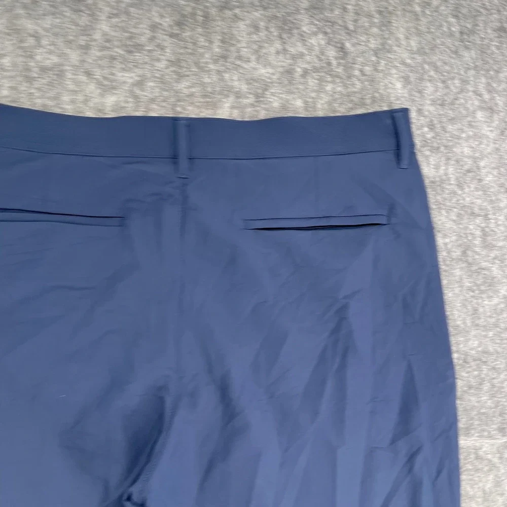 Banana Republic Chino Pants Mens 38x27 Navy Blue Performance Core Temp Slim Fit